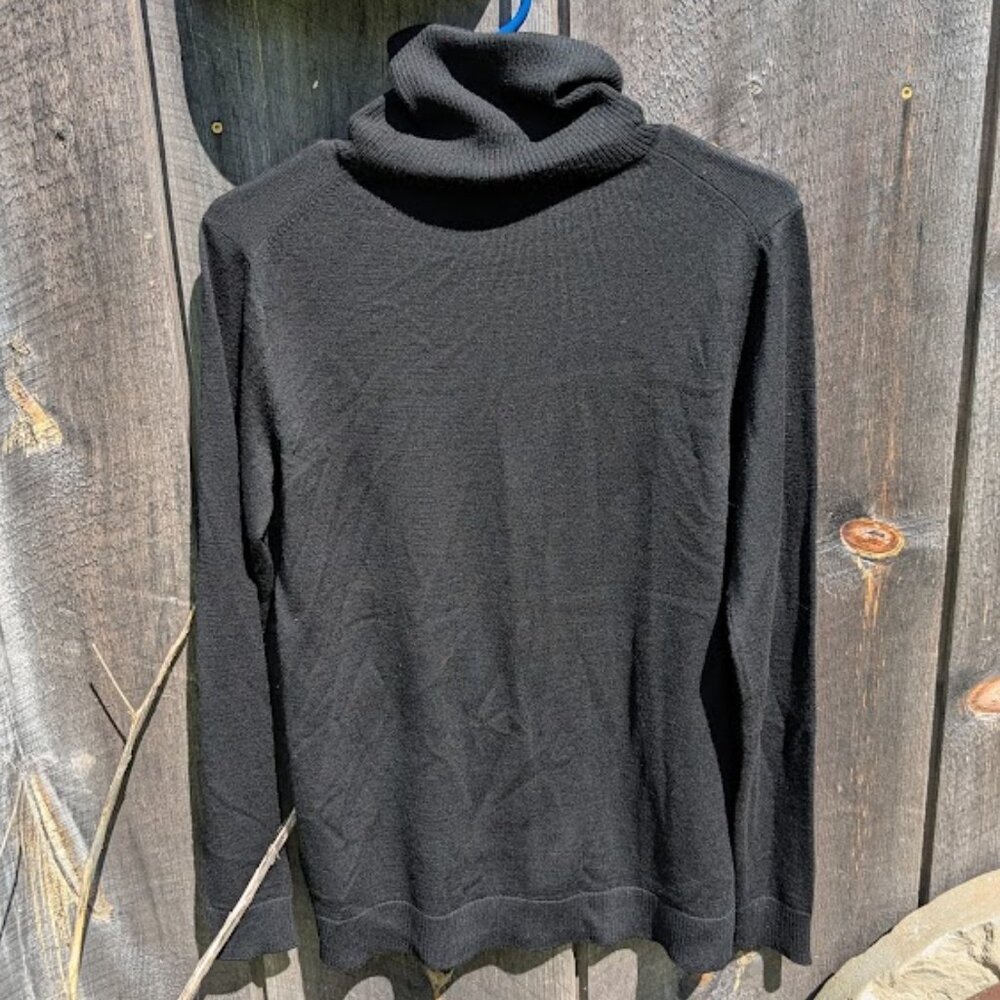 Pendleton fine merino wool Turtleneck Sweater black